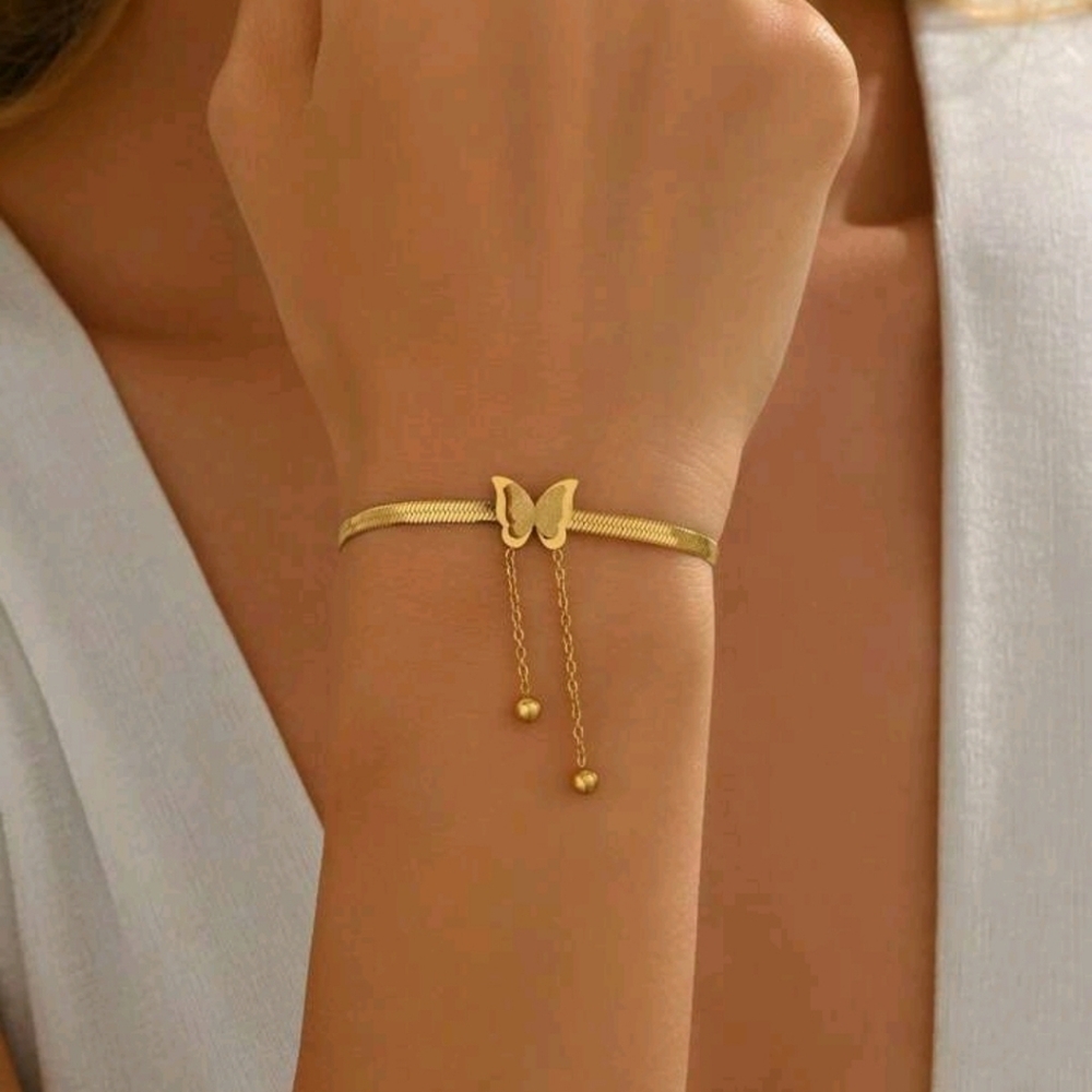 Stainless Steel Butterfly Bracelet